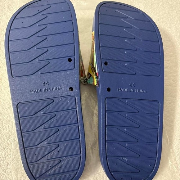 Cookies Slides – Size 44 (US Men's 10 / Women's 11.5) – Blue Multicolor - Picture 3 of 4
